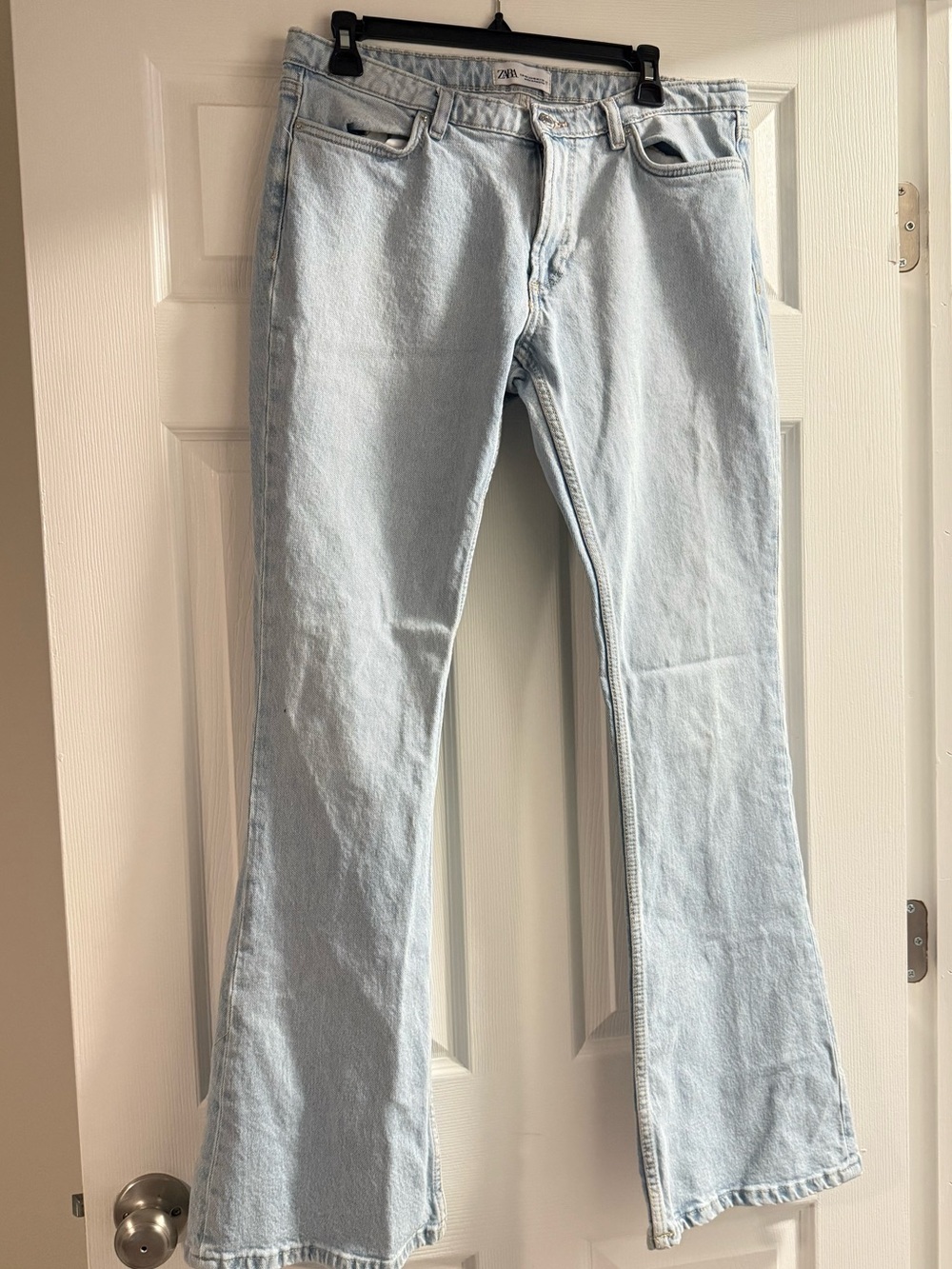 Zara Light Blue flare Jeans low rise